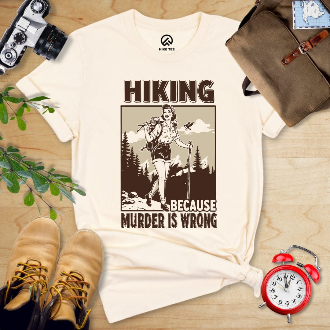 Vmcapparelllc Retro Hiking Because Shirt